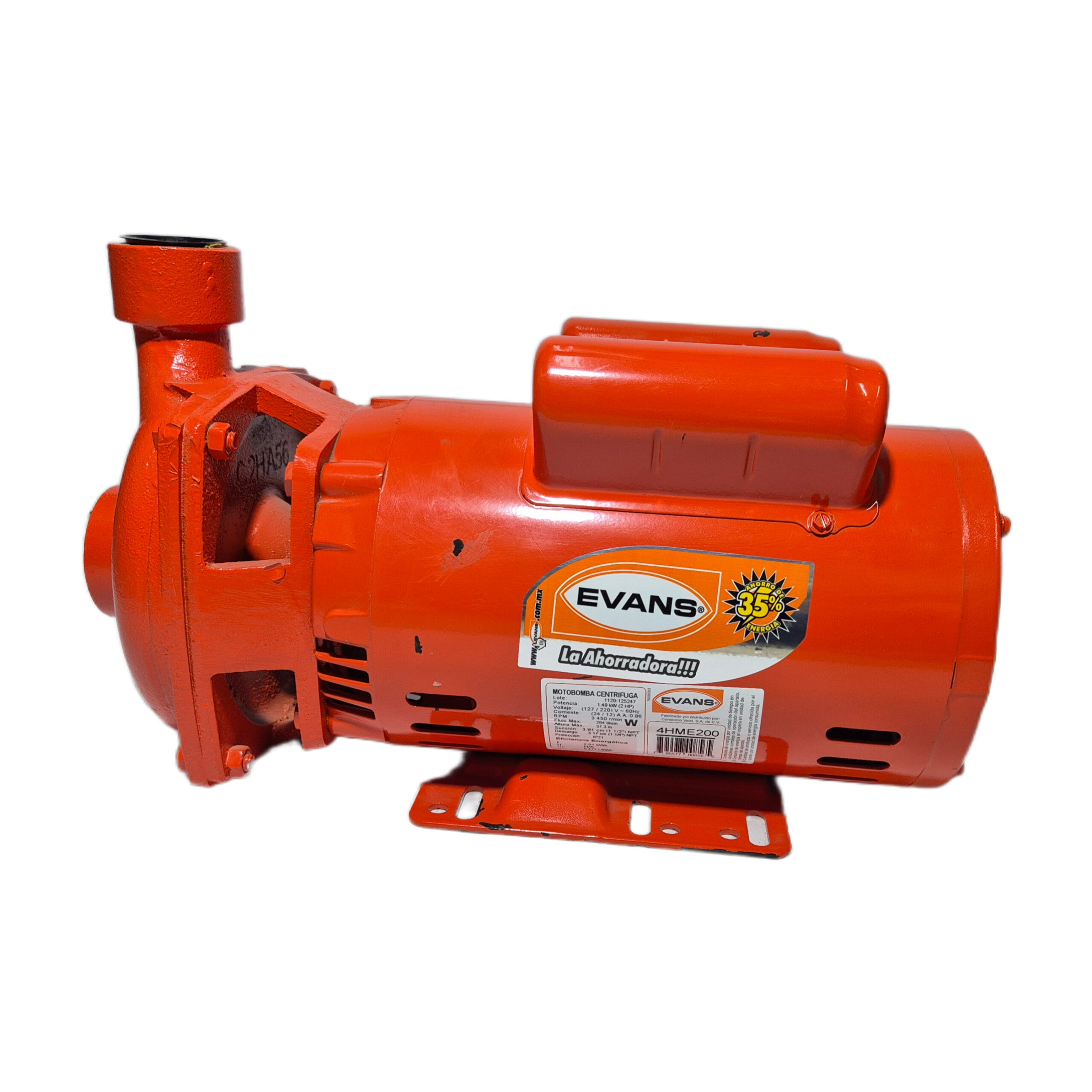 Bomba centrífuga marca EVANS 2HP
